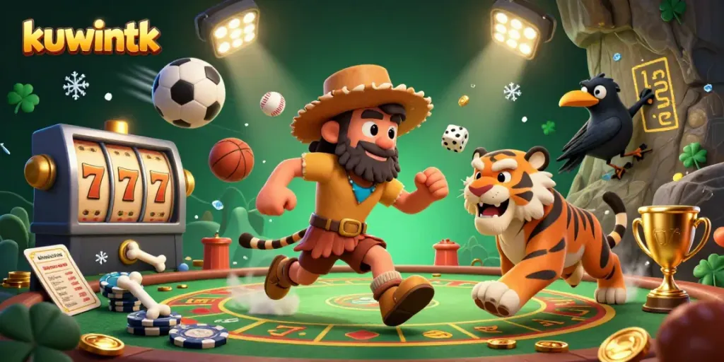 Kuwintk brings the excitement of a prehistoric casino with 3D characters and vibrant games.