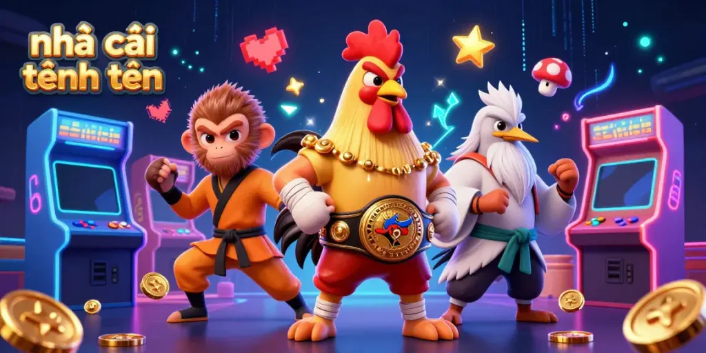 Experience thrilling gameplay with nhà cái tặng tiền featuring vibrant 3D characters in an electrifying casino scene.