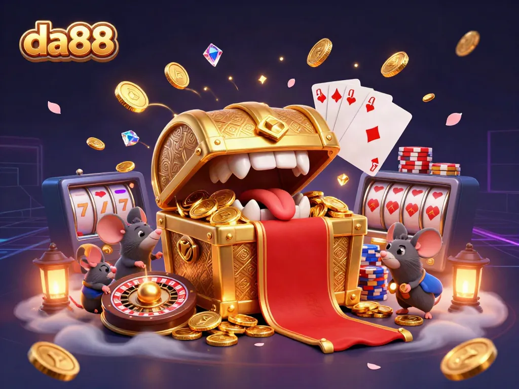 Experience thrilling adventures in da88 with treasures and vivid casino elements.