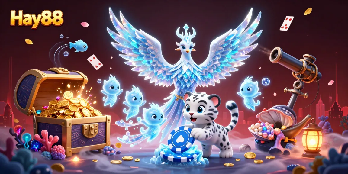 Experience Hay88's thrilling gaming world with vibrant characters and casino elements.