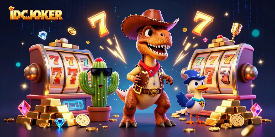 Spin the reels with IDCJOKER's thrilling slot games featuring vibrant character action and treasure!