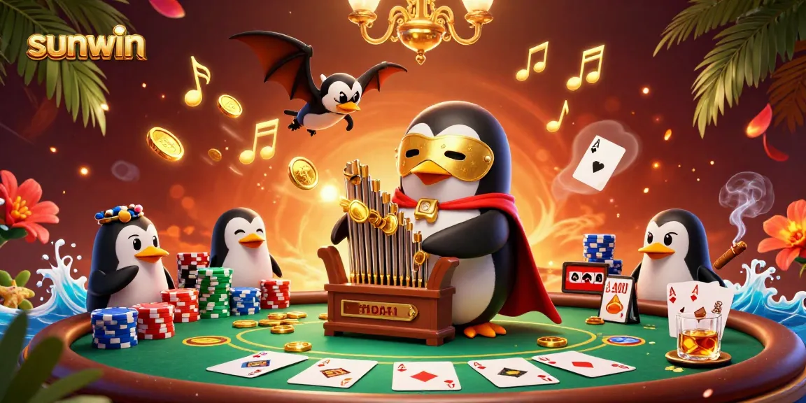 Experience thrilling gameplay at sunwin with an enchanting casino scene featuring winning poker elements.