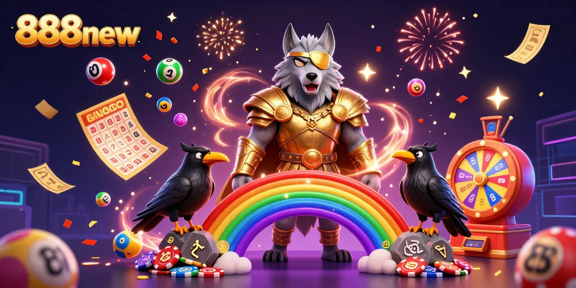 Experience thrilling gameplay with 888new's vibrant casino elements and Norse mythology characters.