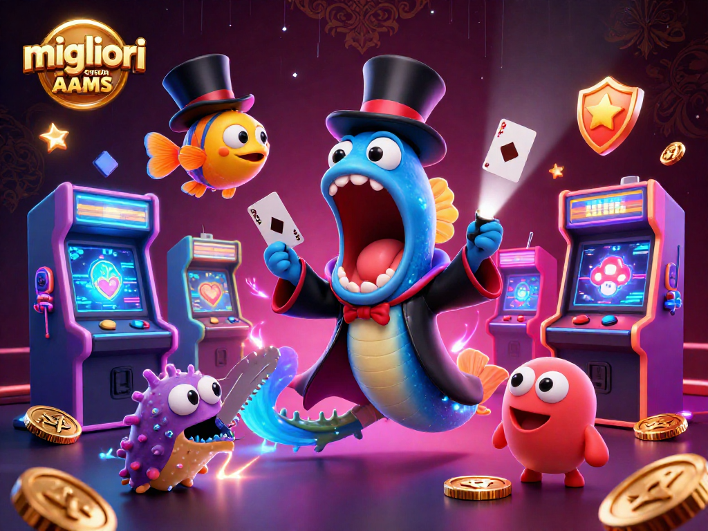 I migliori casino non AAMS mostrano un'illustrazione 3D vivace con creature marine in un atto magico.