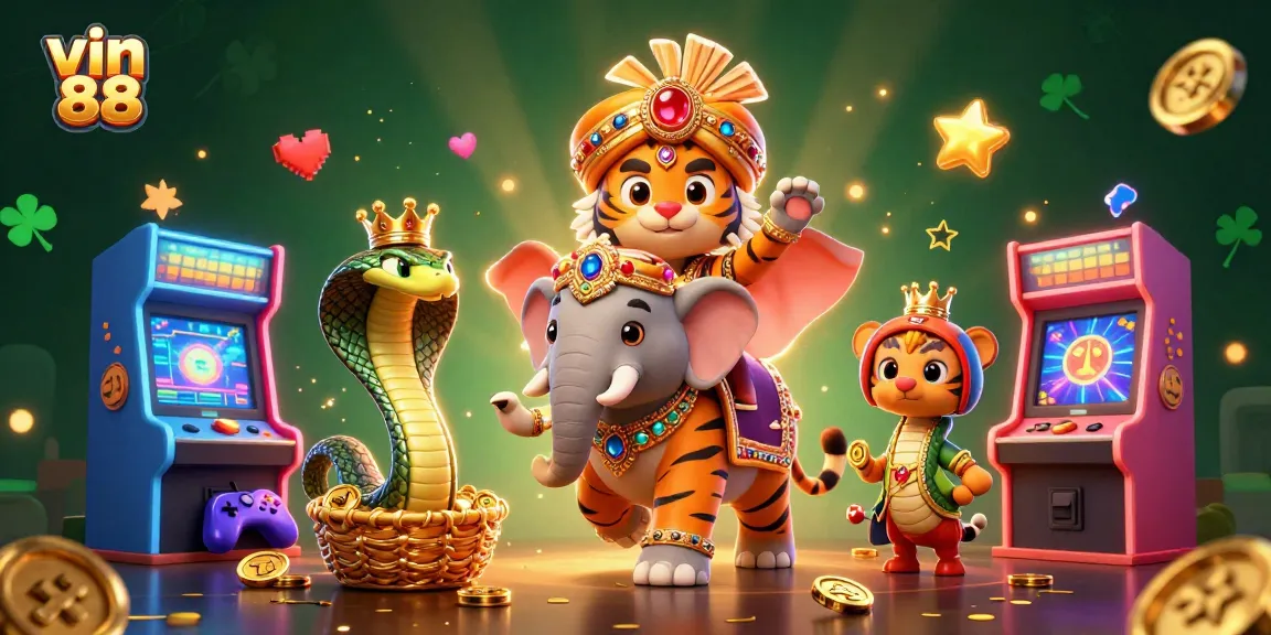 Engage with vin 88 in a vibrant 3D casino scene showcasing dynamic game elements.