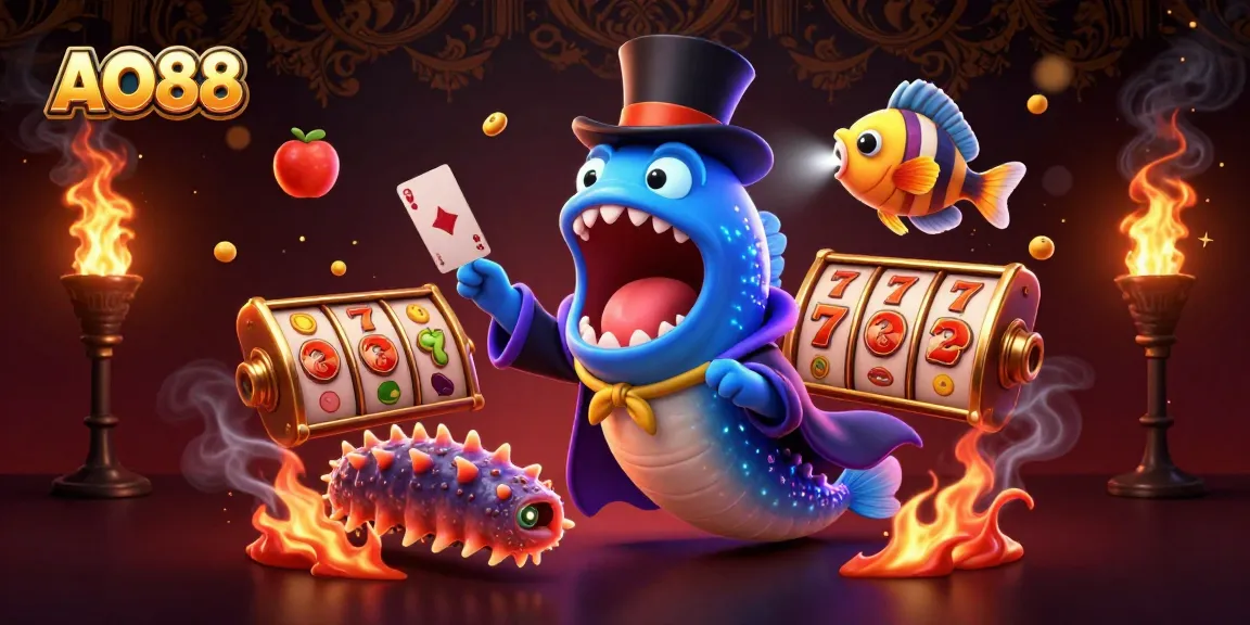 Experience thrilling slot action with AO88 represented by a magical deep-sea creature scene.