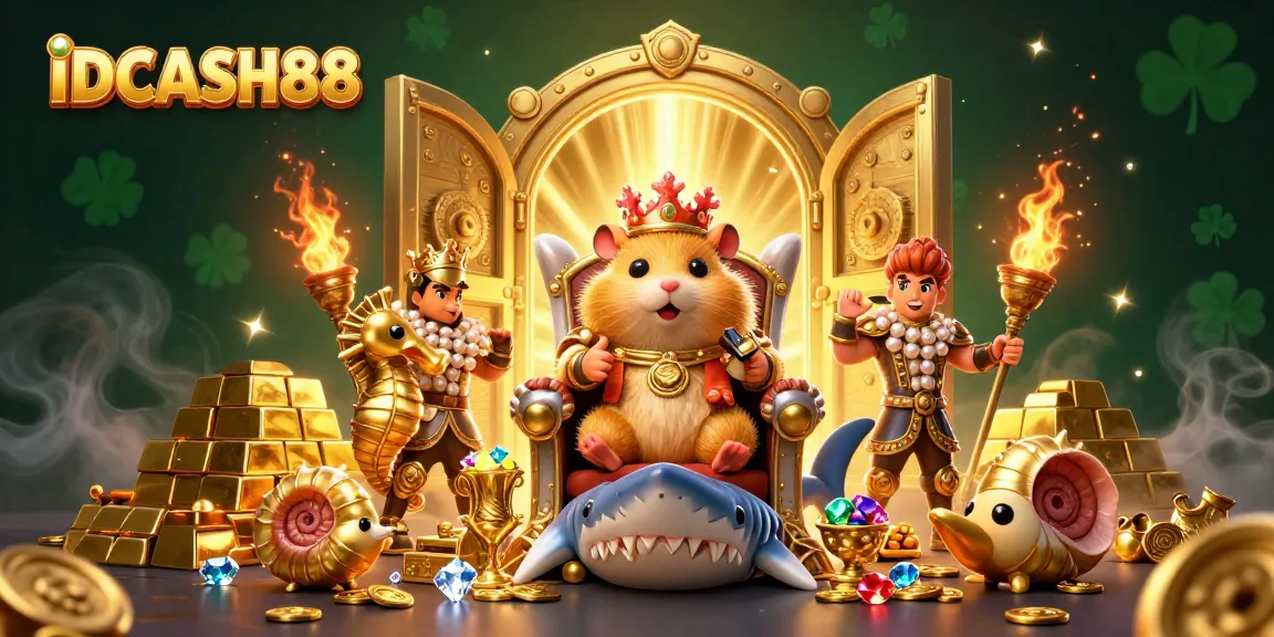 Experience thrilling wins at IDCASH88 with a heroic hamster king, dazzling treasures, and an underwater casino adventure.