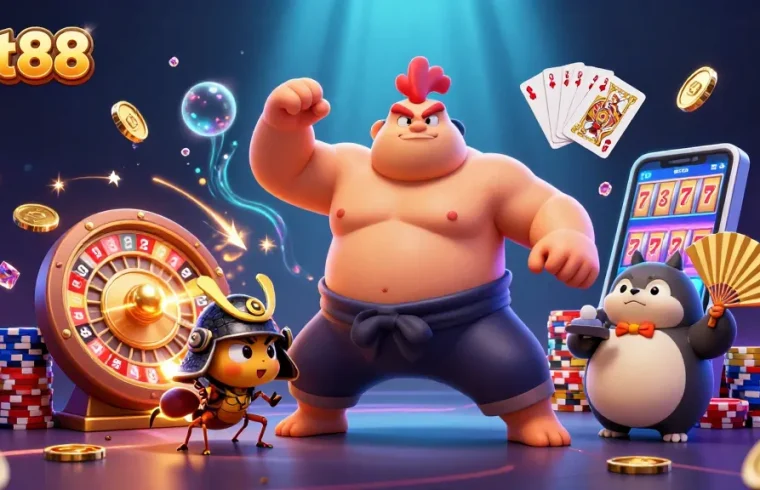 Engage with net88's thrilling casino action featuring dynamic characters and vibrant elements.