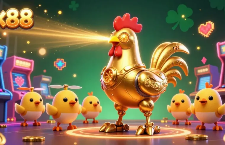 Engage in thrilling gameplay and betting at xx88 with a vibrant, detailed 3D casino illustration.